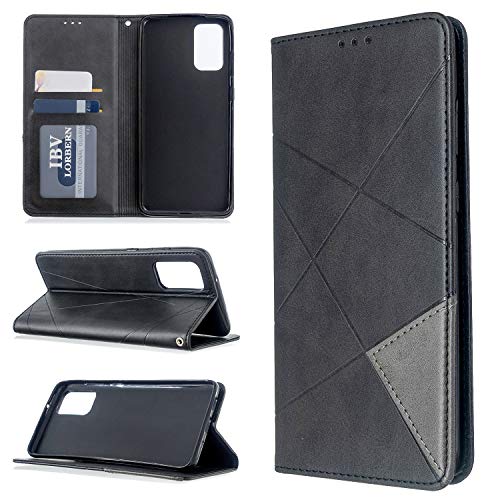Hülle für Samsung Galaxy Note 20 Hülle Leder ,Hülle für Samsung SM-N981U Galaxy Note 20 5G / SM-N981V SM-N981A SM-N981T SM-N981W SM-N981N SM-N981R4 SM-N981B/DS Hülle Schutzhülle Case Cover Black von QiongniAN