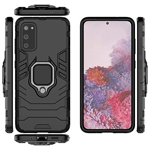 QiongniAN Hülle für Galaxy S20 hülle Schutzhülle,Hülle für Samsung SM-G980F/DS Galaxy S20 / Galaxy S11 / SM-G981N Galaxy S20 5G / SM-G981J/D hülle drehbare Ringhalterhülle Case Black QiongniAN Hülle für Galaxy S20 hülle Schutzhülle,Hülle für Samsung SM-G980F/DS Galaxy S20 / Galaxy S11 / SM-G981N Galaxy S20 5G / SM-G981J/D hülle drehbare Ringhalterhülle Case Black von QiongniAN