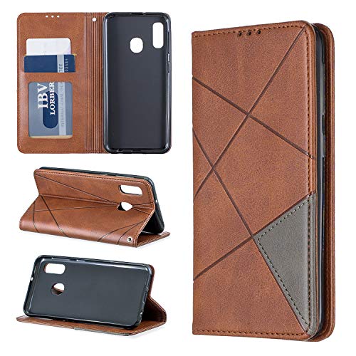 QiongniAN Hülle für Samsung Galaxy A20e Hülle Leder,Hülle für Samsung SM-A202F/DS Galaxy A20e 2019 / SM-A202FD SM-A202F hülle Schutzhülle Case Cover Brown QiongniAN Hülle für Samsung Galaxy A20e Hülle Leder,Hülle für Samsung SM-A202F/DS Galaxy A20e 2019 / SM-A202FD SM-A202F hülle Schutzhülle Case Cover Brown von QiongniAN