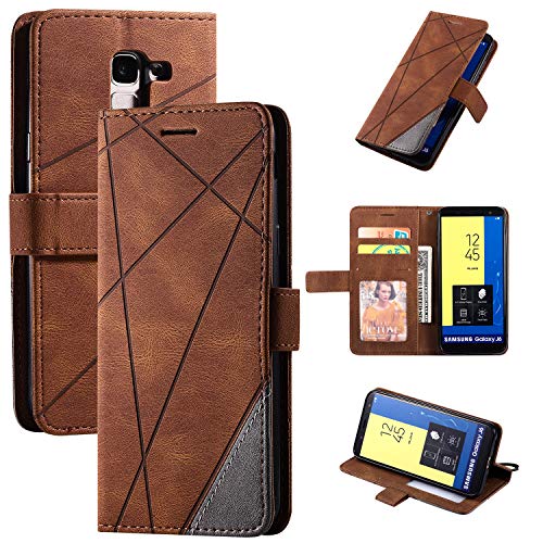 QiongniAN Hülle für Samsung Galaxy J6+ Hülle Leder,Hülle für Samsung SM-J610G/DS Galaxy J6+ 2018 / SM-J610F/DS SM-J610FN/DS SM-J610G Hülle Klapphülle Handytasche Case Brown QiongniAN Hülle für Samsung Galaxy J6+ Hülle Leder,Hülle für Samsung SM-J610G/DS Galaxy J6+ 2018 / SM-J610F/DS SM-J610FN/DS SM-J610G Hülle Klapphülle Handytasche Case Brown von QiongniAN