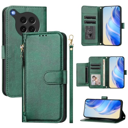 QiongniAN kompatibel mit Oppo Find X8s Hülle Leder,kompatibel mit Oppo Find X8s 5G PKT110 Flip PU Leder Zip Brieftasche Handytasche Green QiongniAN kompatibel mit Oppo Find X8s Hülle Leder,kompatibel mit Oppo Find X8s 5G PKT110 Flip PU Leder Zip Brieftasche Handytasche Green von QiongniAN