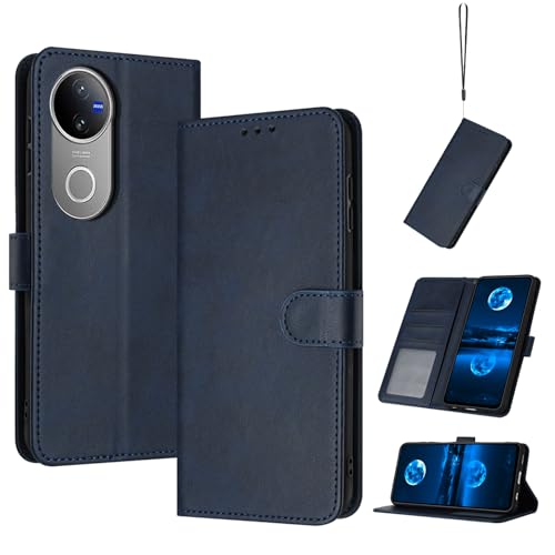 QiongniAN kompatibel mit Vivo V50e 5G Hülle Leder,kompatibel mit Vivo V50 5G V2427 Hülle PU Flip-Telefonhülle Blue QiongniAN kompatibel mit Vivo V50e 5G Hülle Leder,kompatibel mit Vivo V50 5G V2427 Hülle PU Flip-Telefonhülle Blue von QiongniAN