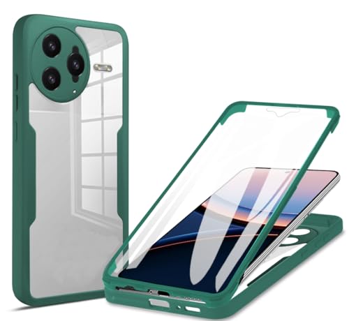QiongniAN kompatibel mit Xiaomi Redmi K80 Pro Hülle,Integrierte Schutzhülle für den Bildschirm kompatibel mit Xiaomi Poco F7 Ultra 5G 24122RKC7G Handyhülle Green QiongniAN kompatibel mit Xiaomi Redmi K80 Pro Hülle,Integrierte Schutzhülle für den Bildschirm kompatibel mit Xiaomi Poco F7 Ultra 5G 24122RKC7G Handyhülle Green von QiongniAN