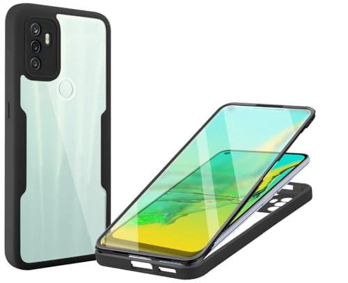 kompatibel mit Oppo A53s 4G Hülle,Integrierte Schutzhülle für den Bildschirm kompatibel mit Oppo A53 2020 CPH2127 CPH2131 / A53S 4G CPH2139 CPH2135 Handyhülle Black kompatibel mit Oppo A53s 4G Hülle,Integrierte Schutzhülle für den Bildschirm kompatibel mit Oppo A53 2020 CPH2127 CPH2131 / A53S 4G CPH2139 CPH2135 Handyhülle Black von QiongniAN