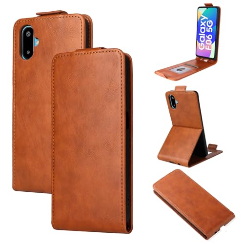 kompatibel mit Samsung Galaxy M06 5G Schutzhülle,kompatibel mit Samsung SM-E066B/DS Galaxy F06 5G / SM-M066B/DS PU Leder Hülle Handytasche Cover Handyhülle Brown kompatibel mit Samsung Galaxy M06 5G Schutzhülle,kompatibel mit Samsung SM-E066B/DS Galaxy F06 5G / SM-M066B/DS PU Leder Hülle Handytasche Cover Handyhülle Brown von QiongniAN