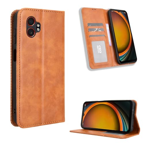 kompatibel mit Samsung Galaxy XCover7 Pro Hülle Leder,kompatibel mit Samsung SM-G766U1 Galaxy XCover7 Pro/SM-G766B SM-G766W Handytasche Brown kompatibel mit Samsung Galaxy XCover7 Pro Hülle Leder,kompatibel mit Samsung SM-G766U1 Galaxy XCover7 Pro/SM-G766B SM-G766W Handytasche Brown von QiongniAN