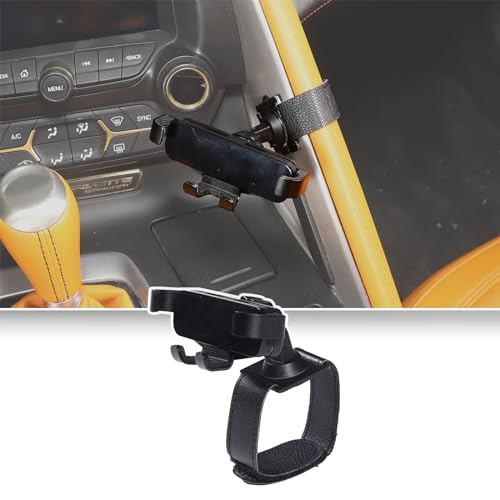 Handyhalterung für Chevrolet Corvette C7 2014–2019 Mittelkontral-Griff, Handy-Halterung, Armaturenbrett-Clip, Mittelkonsole, Freisprecheinrichtung, Handy-Ständer, Klemme, Navigationshalterung, Zubehör von Qiosreui