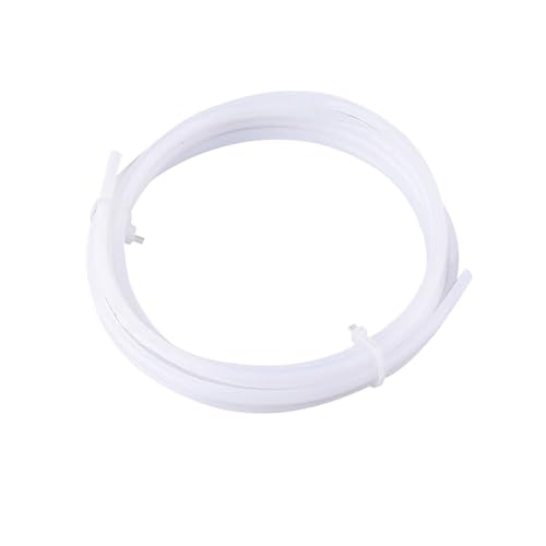 QitinDasen 2 Meter 3D Drucker PTFE Teflonschlauch, AD 4.0 mm/ID 2.0 mm, 3D Drucker PTFE Teflonrohr, für 1.75 mm Filament 3D Drucker von QitinDasen