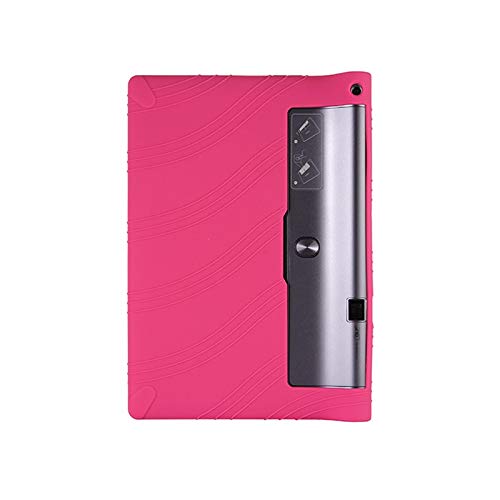 QiuKui Tab Hülle Für Lenovo Yoga Tab 3 Pro 10.1, Kids Silicon Stand Cover Case für Lenovo Yoga Tab 3 Pro 10.1 x90L x90f x90m (Farbe : Rose red) von QiuKui-100-002
