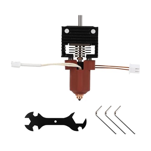 Qivine Hotend für Creality K1/K1 Max/K1C, 300 °C Hochtemperatur 600 mm/s Keramik Heizblock Kit mit Heat Sink, Creality K1 Series 3D Drucker Ceramic Heating Block von Qivine