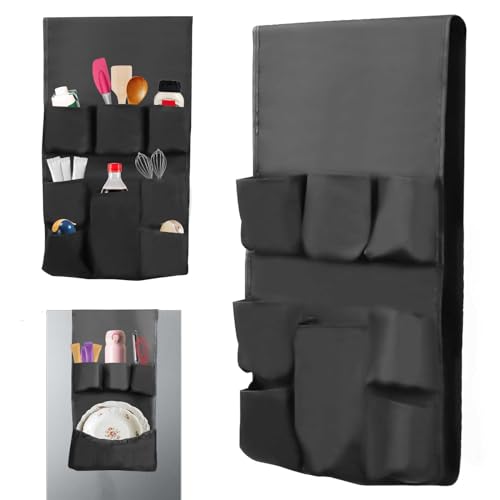 Qivine Kühlschrank Door Organizer mit Anschließen, 138 * 32.5CM, Mini Kühlschrank Organizer mit 12 Taschen, Hängende Kühlschrank Aufbewahrungstasche für Flaschen, Snacks, über dem Kühlschrank Qivine Kühlschrank Door Organizer mit Anschließen, 138 * 32.5CM, Mini Kühlschrank Organizer mit 12 Taschen, Hängende Kühlschrank Aufbewahrungstasche für Flaschen, Snacks, über dem Kühlschrank von Qivine