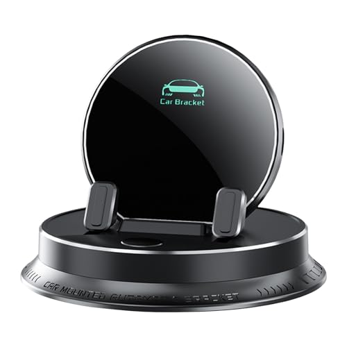 Deloyye Handyhalter Multifunktionaler Handyhalter Auto, 360-grad-drehbare Handyhalterung fürs Armaturenbrett Im Auto, Universal Smartphone Telefonhalterung Anti Rutsch Phone Holder Car(Black-1pc) von Qixfyze