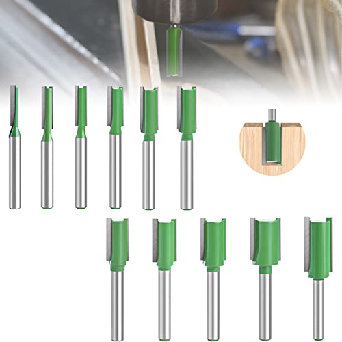11 Stück Fräser für Oberfräse 6mm Schaft, Fräser für Oberfräse, Mehrere Größen Fräser set, für Holz Fräser Schneiden Nutfräsen 11 Stück Fräser für Oberfräse 6mm Schaft, Fräser für Oberfräse, Mehrere Größen Fräser set, für Holz Fräser Schneiden Nutfräsen von Qiyiche