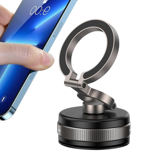 Qkbuza Magnetischer Telefonhalter für Auto, Magnetischer Telefonhalter - 360 -Grad -Rotation Handyständer,Faltbare einstellbare Telefonhalter -GPS -Halterung für Fahrt Taxi Reiseanwendung für von Qkbuza