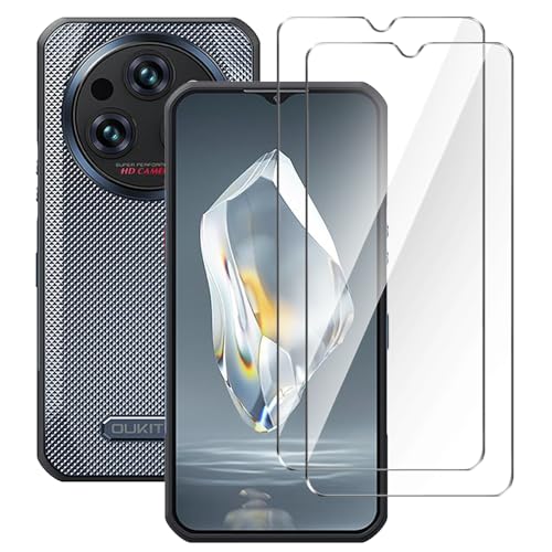 Qlfemna 2 Stück Panzer Schutz Glas für Oukitel WP35 (6.6"), 9H Härte, HD Displayschutzfolie, 0.3mm Ultra-klar, Frei von Kratzern,ohne Luftblasen, Ultrabeständig von Qlfemna