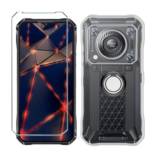 Qlfemna Transparent Hülle für OUKITEL WP33 Pro handyhülle + Handy Ring + Panzerglas Displayschutzfolie schutzfolien, Clear Silikon weich Schutzhülle TPU Cover case Qlfemna Transparent Hülle für OUKITEL WP33 Pro handyhülle + Handy Ring + Panzerglas Displayschutzfolie schutzfolien, Clear Silikon weich Schutzhülle TPU Cover case von Qlfemna