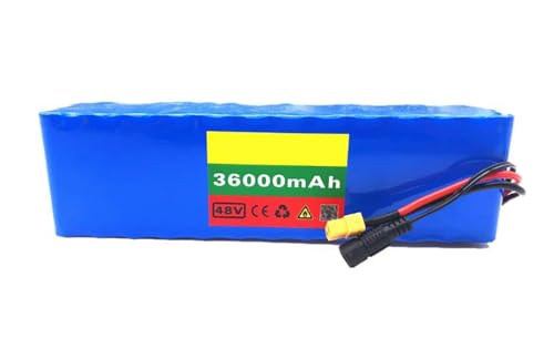 E-Bike-Akku, 48 V, 36 Ah, Lithium-Ionen-Akku, 13S3P, mit Ladegerät, elektrische Mountainbike-Lithium-Ionen-Akkus XT60 Plug E-Bike-Akku, 48 V, 36 Ah, Lithium-Ionen-Akku, 13S3P, mit Ladegerät, elektrische Mountainbike-Lithium-Ionen-Akkus XT60 Plug von QmEna