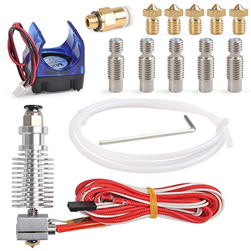 J-Kopf Hotend Extruder für 1,75mm 12V 3D Drucker V6 Makerbot RepRap mit 5 Stück Extruder Tube und 5 Stück Messing Extruder J-Kopf Hotend Extruder für 1,75mm 12V 3D Drucker V6 Makerbot RepRap mit 5 Stück Extruder Tube und 5 Stück Messing Extruder von QmSki