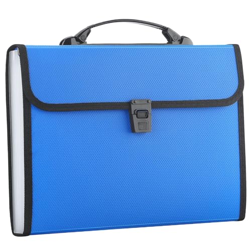 Akkordeon -Datei Organizer, wasserdicht expandierender Ordner, 13 Taschen Reißverschluss -Dokumentinhaber für Brief/A4, Business Academic, Blue, Akkordeon -Dateiorganisator, 13x9.4 Zoll Akkordeon -Datei Organizer, wasserdicht expandierender Ordner, 13 Taschen Reißverschluss -Dokumentinhaber für Brief/A4, Business Academic, Blue, Akkordeon -Dateiorganisator, 13x9.4 Zoll von QmjdDymx