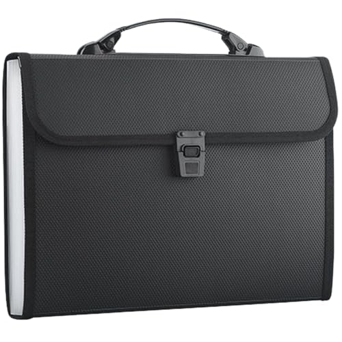 Akkordeondatei Organizer, wasserdicht expandierender Ordner, 13 Taschen Reißverschluss -Dokumentinhaber für Brief/A4, Business Academic, Schwarz, Akkordeon -Datei Organizer, 13x9.4 Zoll Akkordeondatei Organizer, wasserdicht expandierender Ordner, 13 Taschen Reißverschluss -Dokumentinhaber für Brief/A4, Business Academic, Schwarz, Akkordeon -Datei Organizer, 13x9.4 Zoll von QmjdDymx