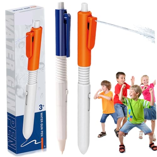 QmjdDymx 2pcs Wasserpistole, einziehbarer nachfüllbarer Sprinkler Dual -Gebrauch, Spaß beim Schreiben und Sprühen für Kinder Büro -Streiche, Stift, das Wasser spricht QmjdDymx 2pcs Wasserpistole, einziehbarer nachfüllbarer Sprinkler Dual -Gebrauch, Spaß beim Schreiben und Sprühen für Kinder Büro -Streiche, Stift, das Wasser spricht von QmjdDymx