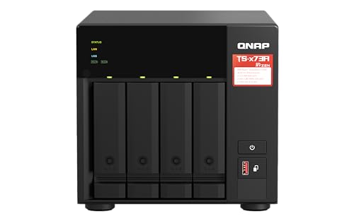 NAS + Switch Bundle QNAP TS-473A + QSW-1105-5T | Upgrade to 2,5GbE Networking, 4-Bay 3,5"/2,5"-inch SATA, AMD Ryzen CPU von Qnap