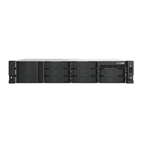 QNAP NAS TS-855eU-RP-8G 8bay 2HE (2U Rackmount NAS mit kurzer Einbautiefe und 8-Core Rechenleistung für optimierte Virtualisierung) von QNAP