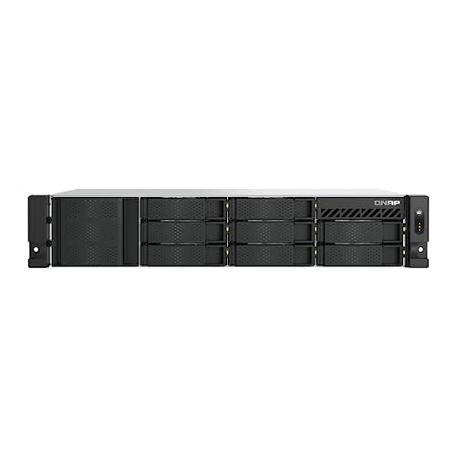 QNAP NAS TS-855eU-RP-8G 8bay 2HE (2U Rackmount NAS mit kurzer Einbautiefe und 8-Core Rechenleistung für optimierte Virtualisierung) von Qnap