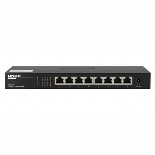 Qnap QSW-1108-8T Switch No Gestionado 8 Puertos 2.5G Ethernet Negro von Qnap