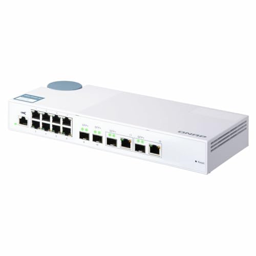 Qnap QSW-M408-2C Switch Gestionado 8 Puertos Gigabit + 2 Combinados 10GbE SFP+/RJ45 + 2X 10GbE SFP+ Qnap QSW-M408-2C Switch Gestionado 8 Puertos Gigabit + 2 Combinados 10GbE SFP+/RJ45 + 2X 10GbE SFP+ von Qnap