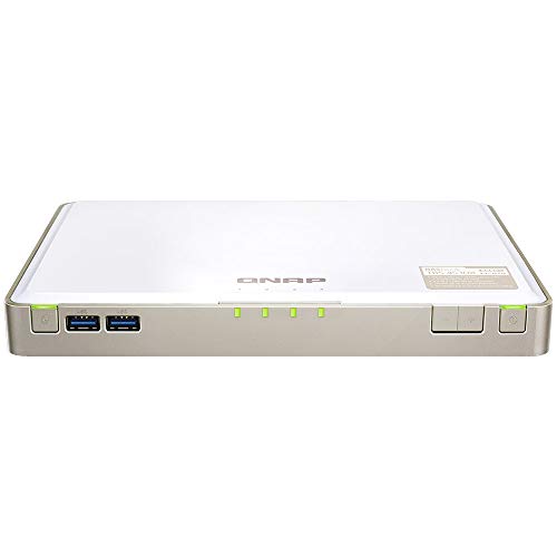 QNAP TBS-453DX-8G, Quad-Core 4-Bay M.2 SATA SSD NASbook, 4K @ 60Hz-HDMI-2.0, weißgrau von Qnap