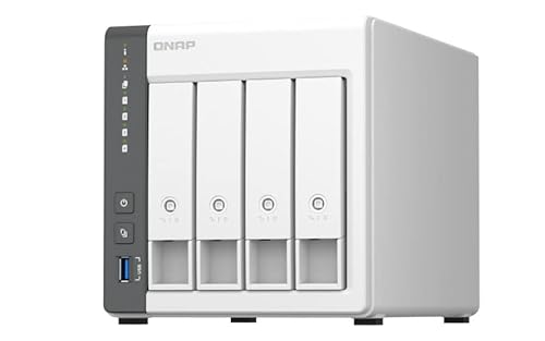 QNAP TS-433 NAS 4 Bay (ARM 4-Core Cortex-A55 2,0GHz, 2,5GbE) 12TB Bundle mit 4x3TB WD RED Plus HDD von Qnap