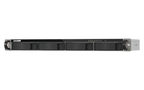 QNAP TS-433eU 4-Bay NAS, 1U Rackmount Design, Kurze Tiefe, Edge Speicher, Dateiverwaltung, Docker Container von Qnap