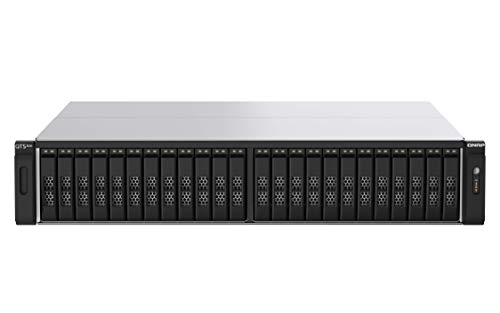 QNAP TS-h2490FU-7302P-128G 24 Bay Dual Node NAS mit Zwei Dual-Port 25 GbE SmartNIC Ports und 1100 W redundantes PSU von Qnap