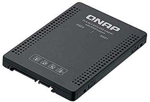 Qnap Systems 6.35 cm 2.5 Inch SATA to Dual M.2 2280 SATA Drive Adapter Hardware RAID 0/1 JBOD Individual Disk Modes, QDA-A2MAR Qnap Systems 6.35 cm 2.5 Inch SATA to Dual M.2 2280 SATA Drive Adapter Hardware RAID 0/1 JBOD Individual Disk Modes, QDA-A2MAR von QNAP