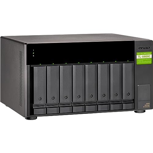 Qnap TL-D800C 8 Bay Desktop JBOD Speichergehäuse - USB 3.2 Gen 2 Type-C Qnap TL-D800C 8 Bay Desktop JBOD Speichergehäuse - USB 3.2 Gen 2 Type-C von Qnap