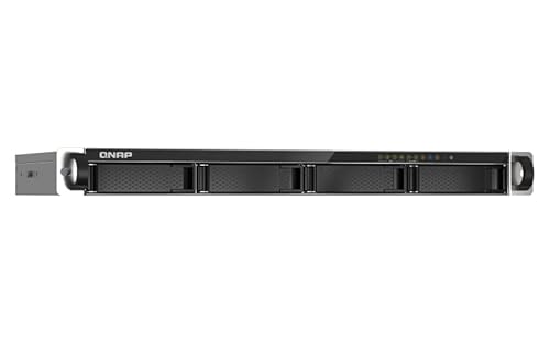 Qnap TS-435XeU-4G Rackmount-NAS mit 4 Einschüben 2,5GbE/10GbE-Konnektivität, M.2 NVMe SSD-Caching Bundle mit 4x1TB Seagate IronWolf HD von Qnap