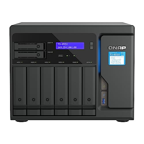 Qnap TS-855X-8G | 8-Bay, Intel Atom 8-Core, PCIe Gen3, 10 Gigabit NAS von Qnap