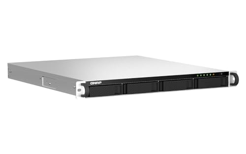 Qnap TS-464U-RP-8G 4-Bay Turbo-Station NAS (Intel® Celeron® N5095 4-Core/4-Thread Prozessor 2,0 GHz 8GB DDR4 RAM 2xRJ-45 2,5 GbE LAN-Port) 40TB Bundle mit 4X 10TB Seagate IronWolf NAS HDDs von Qnap