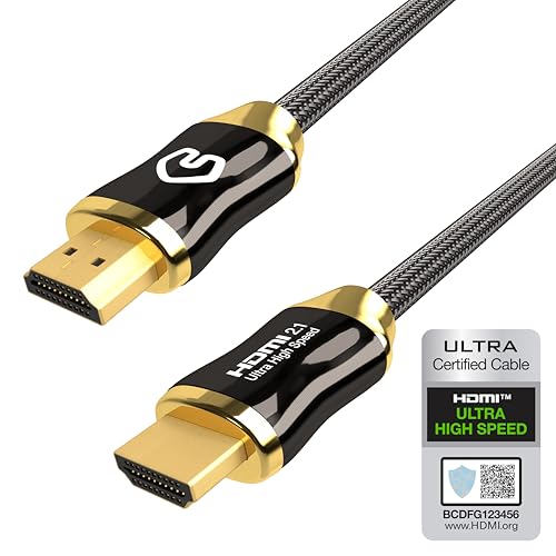 Qnected® HDMI 2.1 Kabel 2 Meter - Zertifiziert - 4K 120Hz, 144Hz, 8K 60Hz - HDR10+, Dolby Vision - eARC - 48Gbps - Ultra High Speed - Kompatibel mit PlayStation 5, Xbox Series X & S, TV, PC von Qnected