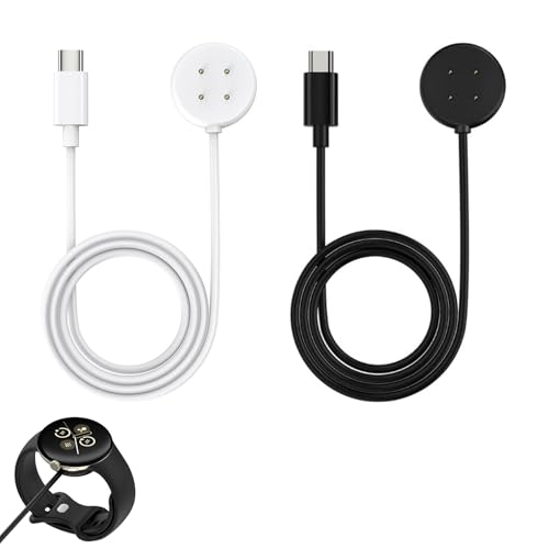 2 Stück Ladekabel für Google Pixel Watch 3/Pixel Watch 2/Fitbit Versa 4/Versa 3/Sense 2/Sense/Ace LTE, Ladegerät Magnetisches 4-polig Schnellladekabel USB-C Kabel Kompatibel mit Smartwatch, 100 cm 2 Stück Ladekabel für Google Pixel Watch 3/Pixel Watch 2/Fitbit Versa 4/Versa 3/Sense 2/Sense/Ace LTE, Ladegerät Magnetisches 4-polig Schnellladekabel USB-C Kabel Kompatibel mit Smartwatch, 100 cm von Qneneam