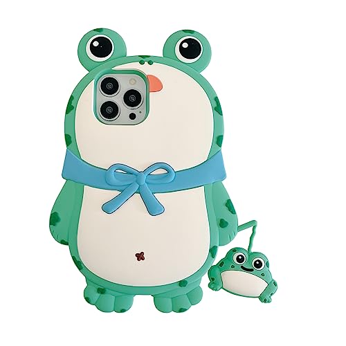 QoKcoahn Fall für iPhone 13, 3D Kawaii Phone Cases Lustige Nette Cartoon Froschgrün Cover Soft Silikon Gel Drop Protection Case für iPhone 13 QoKcoahn Fall für iPhone 13, 3D Kawaii Phone Cases Lustige Nette Cartoon Froschgrün Cover Soft Silikon Gel Drop Protection Case für iPhone 13 von QoKcoahn