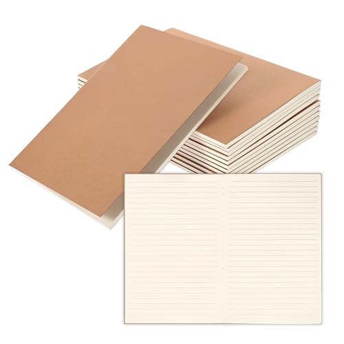 Qobobo 10er Pack Notizbuch, A5 Liniert Seiten Heft, Kraft Cover Notizbuch Softcover, Skizzenbuch, Notizbücher Tagebuch für Erwachsene und Kinder, Notizblock für Büro, Schule Qobobo 10er Pack Notizbuch, A5 Liniert Seiten Heft, Kraft Cover Notizbuch Softcover, Skizzenbuch, Notizbücher Tagebuch für Erwachsene und Kinder, Notizblock für Büro, Schule von Qobobo