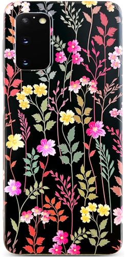 Qokey Flower Case for Galaxy S20 5G 15.7 cm - Rose Rattan Design for Girls Women, Matte Pattern Soft Shockproof TPU Anti-Scratch Phone Case, Black Mixed Floral Qokey Flower Case for Galaxy S20 5G 15.7 cm - Rose Rattan Design for Girls Women, Matte Pattern Soft Shockproof TPU Anti-Scratch Phone Case, Black Mixed Floral von Qokey