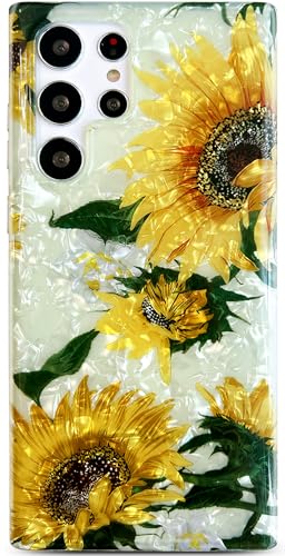 Qokey Schutzhülle für Galaxy S25 Ultra – niedliche kristallklare Blumen für Mädchen und Frauen, transparente Anti-Vergilbung, weiche Stoßstange und schlanke, leichte Abdeckung, gelbe Sonnenblume Qokey Schutzhülle für Galaxy S25 Ultra – niedliche kristallklare Blumen für Mädchen und Frauen, transparente Anti-Vergilbung, weiche Stoßstange und schlanke, leichte Abdeckung, gelbe Sonnenblume von Qokey
