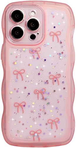Qokey Schutzhülle für iPhone 15 Pro Max, Glitzerstern und geschwungene Kanten, Griff-Design, militärische Qualität, stoßfest, transparent, TPU-Hülle, funkelnder Schutz, kratzfest, holografische rosa Qokey Schutzhülle für iPhone 15 Pro Max, Glitzerstern und geschwungene Kanten, Griff-Design, militärische Qualität, stoßfest, transparent, TPU-Hülle, funkelnder Schutz, kratzfest, holografische rosa von Qokey
