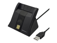 Qoltec 50643 - SMART-Kartenleser - USB 2.0 - schwarz von Qoltec