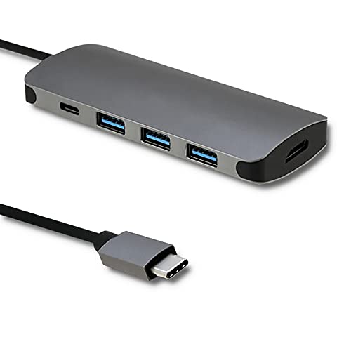 Qoltec USB 3.1 Adapter Type C Male / 3 x USB 3.0 Female | USB Type C Female | HDMI von Qoltec
