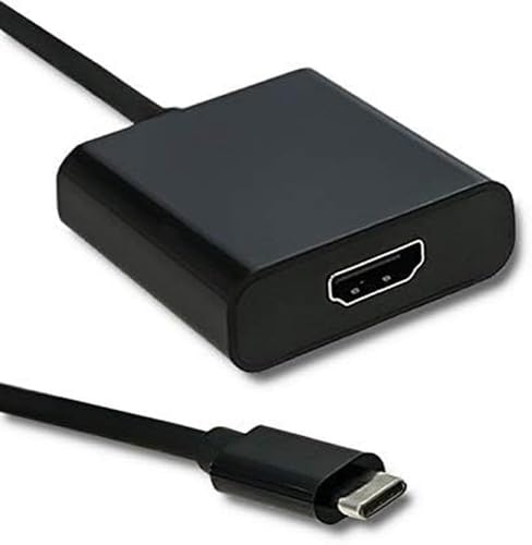 Qoltec USB Adapter Type C Male/HDMI Female | 4K | 23cm von Qoltec