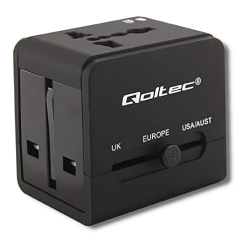 Qoltec Universal travel Adapter 10.5W | 5V | 2.1A | 2xUSB von Qoltec